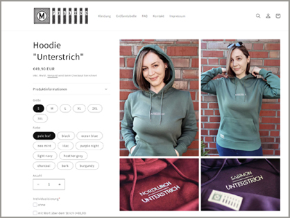 Textilkollektion für marahmerch.de